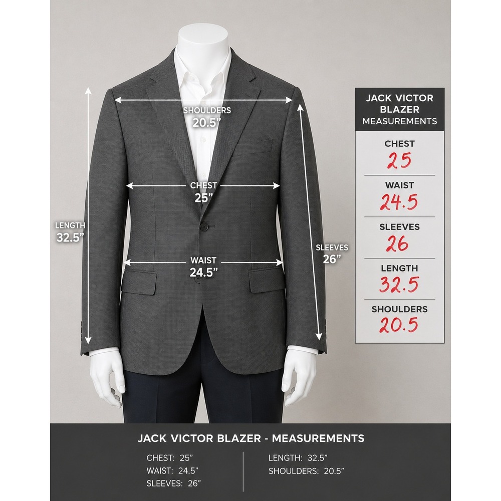 Lauren Ralph Lauren Blazer Men 50L Taupe Brown Wool Micro Houndstooth Jacket